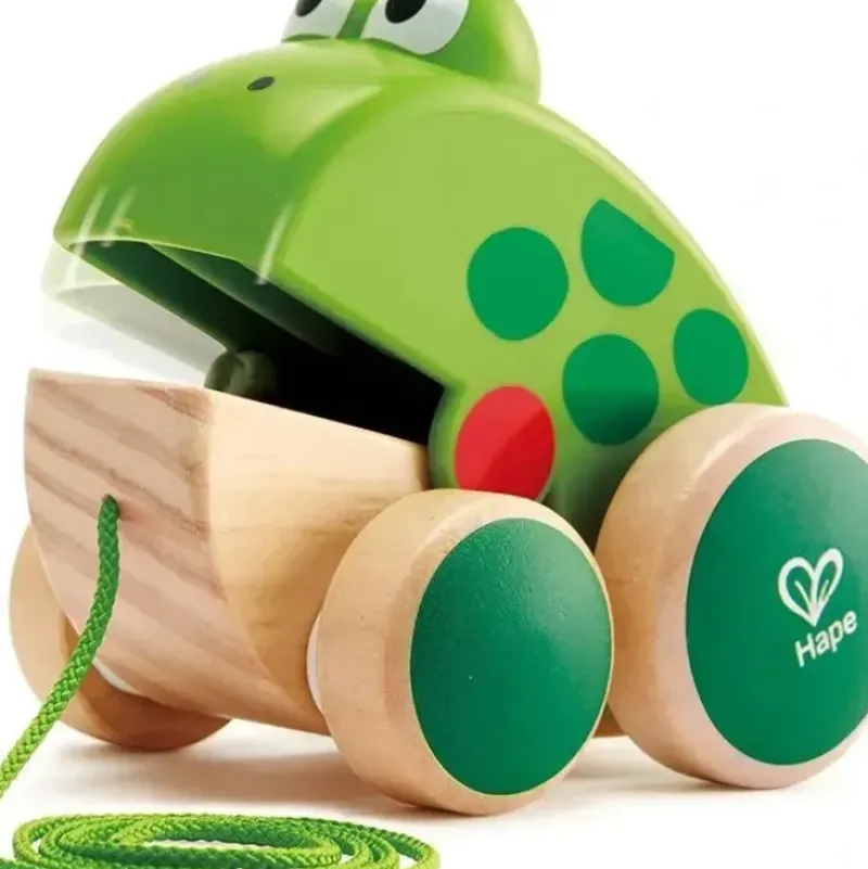 Shop All|Hape - Frog Pull-Along - cutbabycare.com | baby boutique & care hub