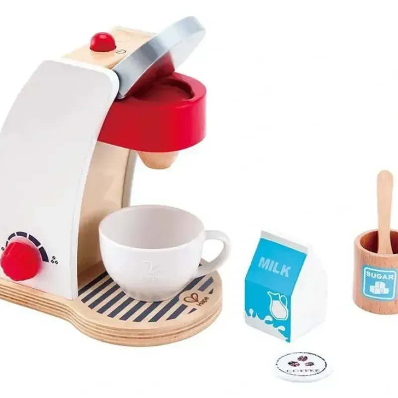 Shop All|Hape - My Coffee Machine Wooden Play Kitchen Set - cutbabycare.com | baby boutique & care hub