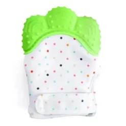 Shop All|Happy Kids Silicone Teether Mitten Green - cutbabycare.com | baby boutique & care hub