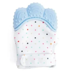 Shop All|Happy Kids Silicone Teether Mitten Blue - cutbabycare.com | baby boutique & care hub
