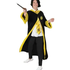 Shop All|Harry Potter Hufflepuff Hogwarts Hooded Adult Party Costume Wizard Robe Size STD - cutbabycare.com | baby boutique & care hub