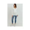 Shop All|Hello Miz - Modal Jersey V-Neck Basic Long Sleeve Shirt, Ivory - cutbabycare.com | baby boutique & care hub