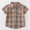 Shop All|Honeydew - Baby Brown Plaid Button Down Boy Shirt - cutbabycare.com | baby boutique & care hub
