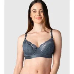 Shop All|Hotmilk - Warrior Demi Nursing Bra Slate Flexiwire - cutbabycare.com | baby boutique & care hub