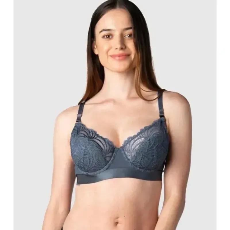 Shop All|Hotmilk - Warrior Demi Nursing Bra Slate Flexiwire - cutbabycare.com | baby boutique & care hub