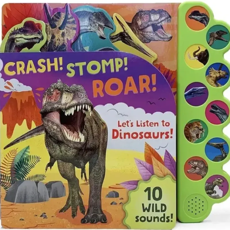 Shop All|House Of Marbles - Sound Book Crash!, Stomp!, Roar! Dino - cutbabycare.com | baby boutique & care hub
