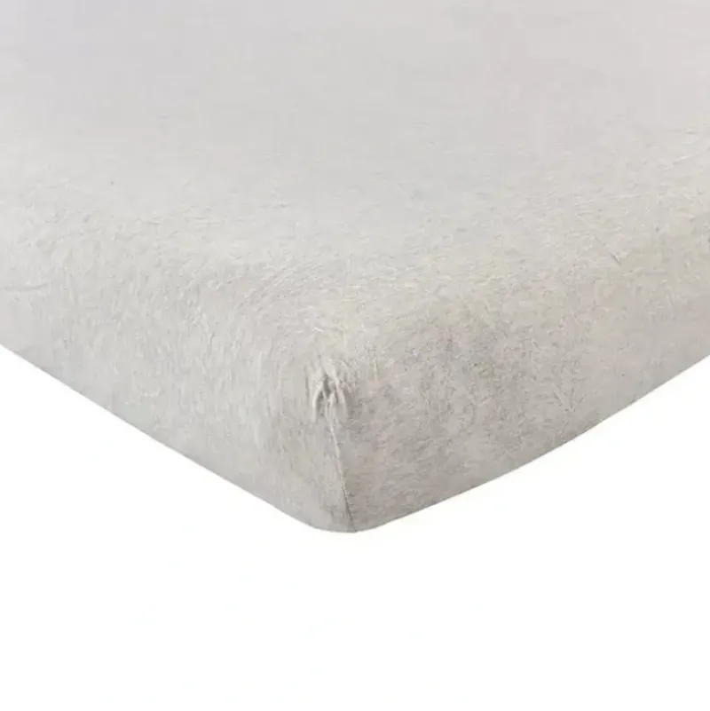 Shop All|Hudson Baby - Heather Gray Unisex Baby Cotton Fitted Crib Sheet - cutbabycare.com | baby boutique & care hub