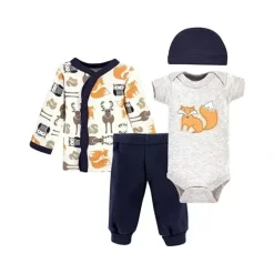 Shop All|Hudson Baby - 4Pk Baby Boy Preemie Layette Set - cutbabycare.com | baby boutique & care hub