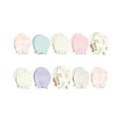 Shop All|Hudson Baby - 10Pk Enchanted Forest Baby Cotton Scratch Mittens - cutbabycare.com | baby boutique & care hub