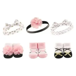 Shop All|Hudson Baby - 6Pk Girl's Headband & Sock Gift Set - cutbabycare.com | baby boutique & care hub