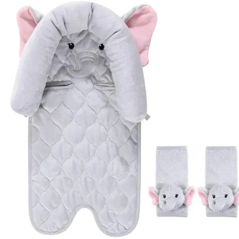 Shop All|Hudson Baby - Pretty Elephant Baby Car Seat Insert & Strap Covers - cutbabycare.com | baby boutique & care hub