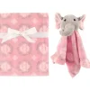 Shop All|Hudson Baby Plush Blanket & Security Blanket, Girl Elephant - cutbabycare.com | baby boutique & care hub