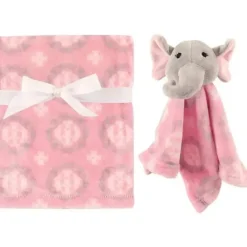 Shop All|Hudson Baby Plush Blanket & Security Blanket, Girl Elephant - cutbabycare.com | baby boutique & care hub