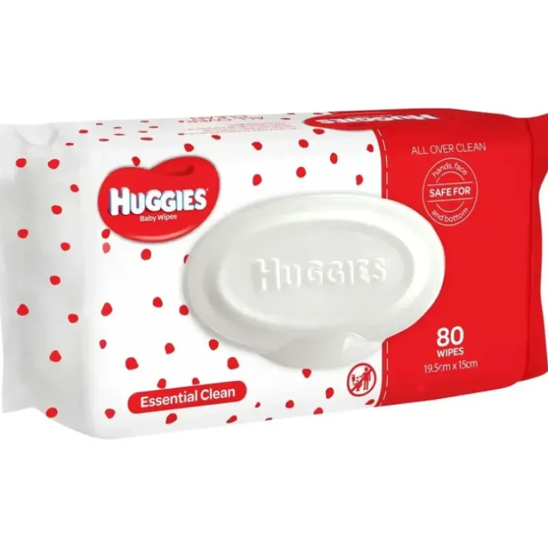 Shop All|Huggies Essential Clean Baby Wipes 80 Pack - cutbabycare.com | baby boutique & care hub