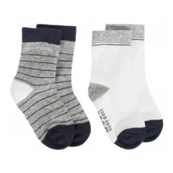 Shop All|Hugo Boss - 2 Pack Socks, White/Grey, Size 17 - cutbabycare.com | baby boutique & care hub