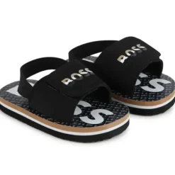 Shop All|Hugo Boss Baby - Aqua Slides Boy, Black And Beige - cutbabycare.com | baby boutique & care hub