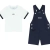 Shop All|Hugo Boss Baby - Boy Dungarees & T-Shirt, Navy And White - cutbabycare.com | baby boutique & care hub
