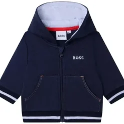 Shop All|Hugo Boss Baby - Boy Hooded Cardigan, Navy - cutbabycare.com | baby boutique & care hub