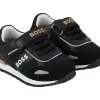Shop All|Hugo Boss Baby - Boy Leather Sneakers, Black - cutbabycare.com | baby boutique & care hub
