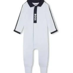 Shop All|Hugo Boss Baby - Boy Polo Footie, Light Blue - cutbabycare.com | baby boutique & care hub