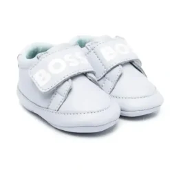 Shop All|Hugo Boss Baby - Boy Slippers, Pale Blue - cutbabycare.com | baby boutique & care hub
