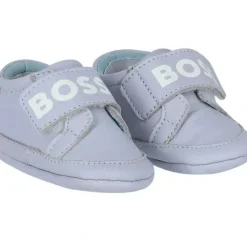 Shop All|Hugo Boss Baby - Boys Blue Logo Pre Walker Shoes - cutbabycare.com | baby boutique & care hub