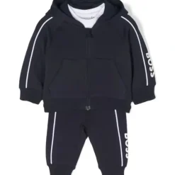 Shop All|Hugo Boss Baby - Boys Logo Print Tracksuit Set, Pale Blue - cutbabycare.com | baby boutique & care hub