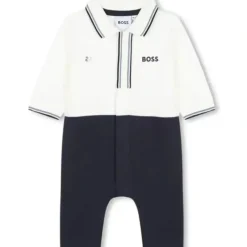 Shop All|Hugo Boss Baby - Ceremony Polo Collar Overalls, Navy - cutbabycare.com | baby boutique & care hub