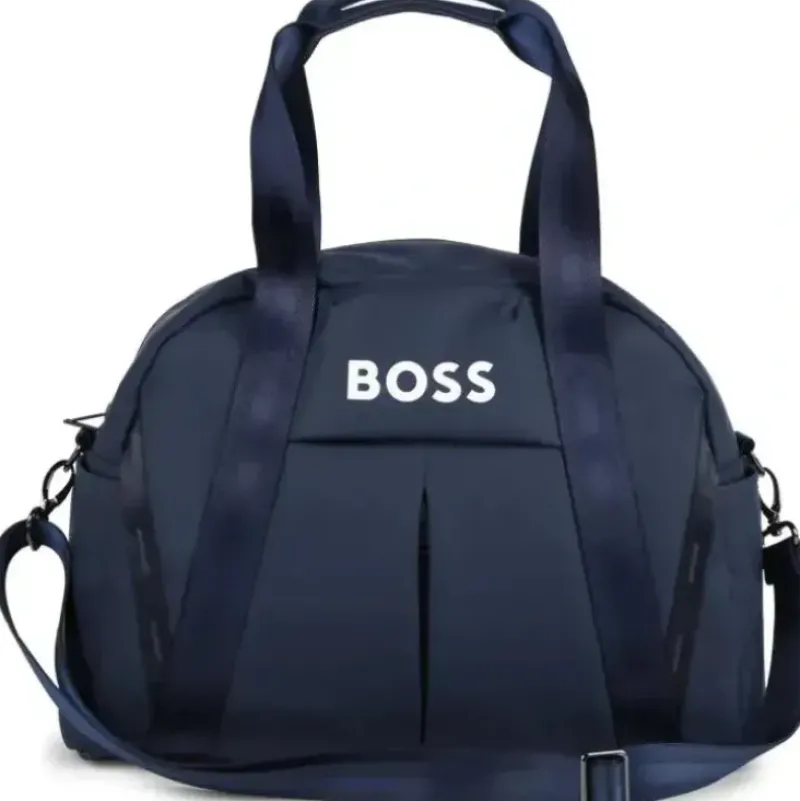 Stroller|Hugo Boss Baby - Coated Fabric Changing Bag, Navy - cutbabycare.com | baby boutique & care hub