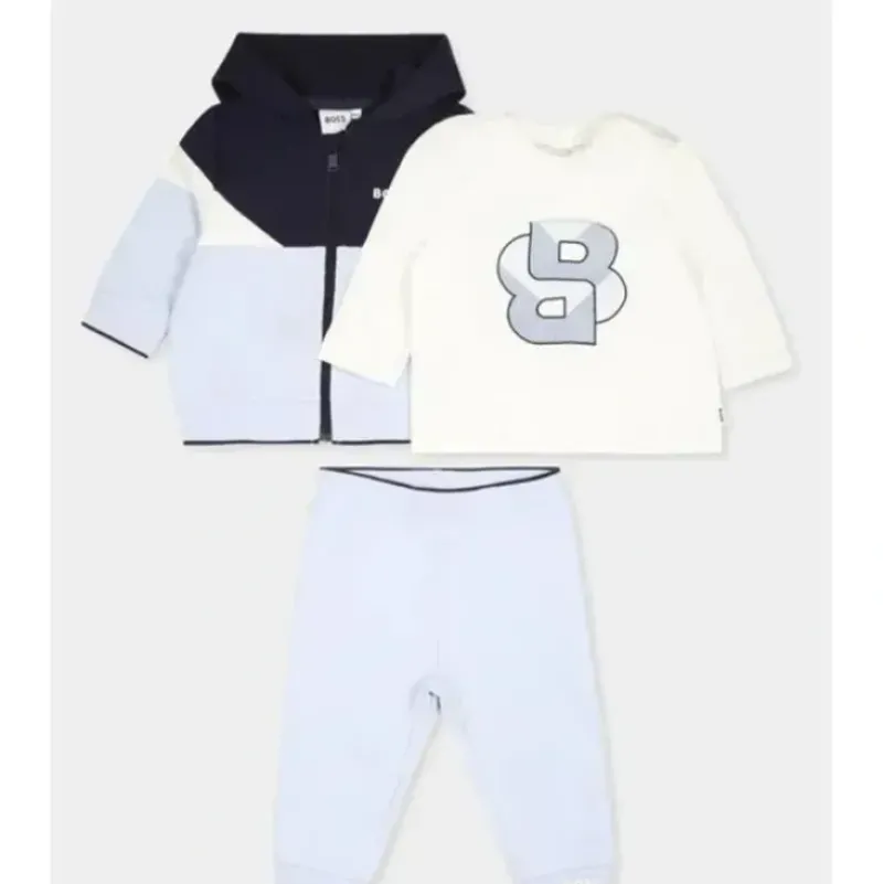 Shop All|Hugo Boss Baby - Cotton Ensemble Gift Set, Navy - cutbabycare.com | baby boutique & care hub