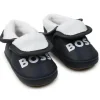 Shop All|Hugo Boss Baby - Faux Sherling Leather Slippers, Navy - cutbabycare.com | baby boutique & care hub