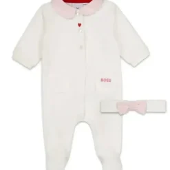 Shop All|Hugo Boss Baby - Footie & Headband Gift Box, Off White - cutbabycare.com | baby boutique & care hub