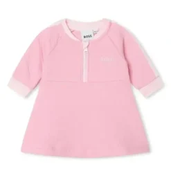 Shop All|Hugo Boss Baby - Girl Cotton Fancy Dress, Orchid Pink - cutbabycare.com | baby boutique & care hub