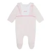 Shop All|Hugo Boss Baby - Girl Footie Front Ruffle, Pink Pale - cutbabycare.com | baby boutique & care hub