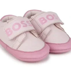 Shop All|Hugo Boss Baby - Girl Slippers, Pink Pale - cutbabycare.com | baby boutique & care hub