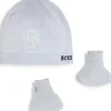 Shop All|Hugo Boss Baby - Knit Hat & Booties Set, Light Blue - cutbabycare.com | baby boutique & care hub