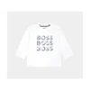 Shop All|Hugo Boss Baby - Long Sleeve Tee Multi Logo Printed, White - cutbabycare.com | baby boutique & care hub