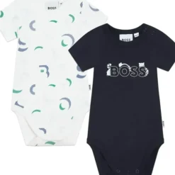 Shop All|Hugo Boss Baby - 2Pk Baby Body Set, Navy/White - cutbabycare.com | baby boutique & care hub
