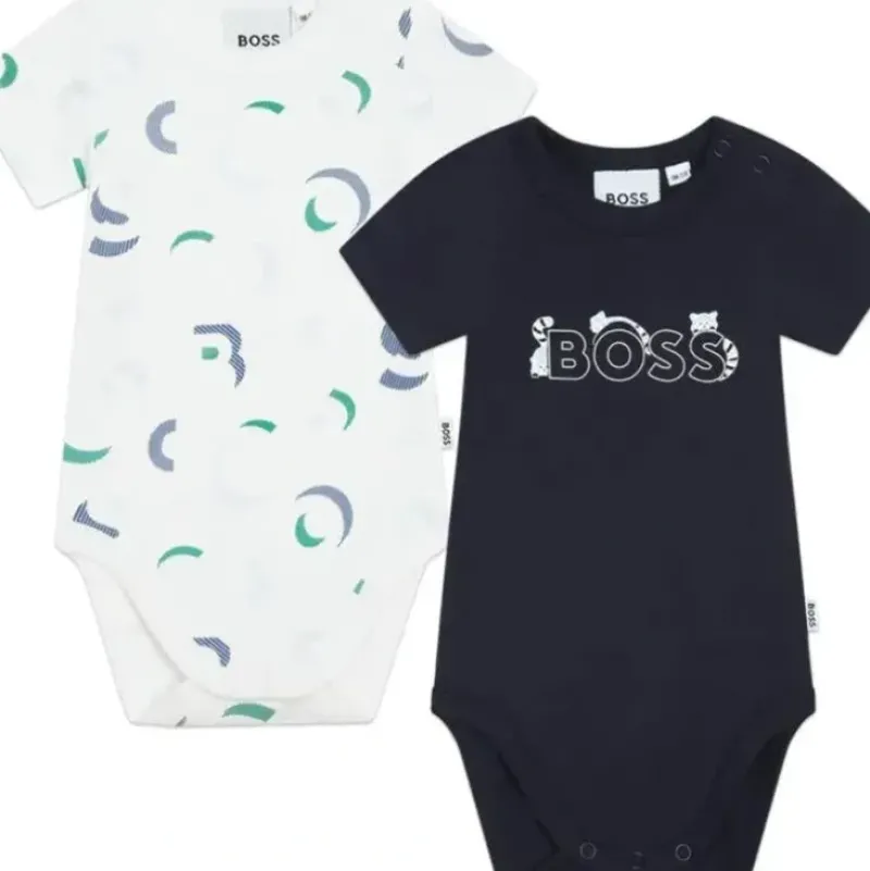 Shop All|Hugo Boss Baby - 2Pk Baby Body Set, Navy/White - cutbabycare.com | baby boutique & care hub