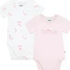 Shop All|Hugo Boss Baby - 2Pk Baby Onesies Set, White/Pink - cutbabycare.com | baby boutique & care hub
