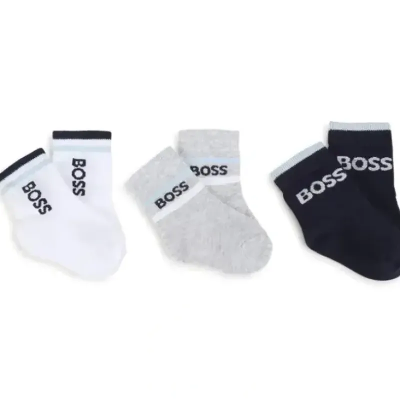 Shop All|Hugo Boss Baby - 3Pk Boy Socks Navy - cutbabycare.com | baby boutique & care hub