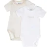 Shop All|Hugo Boss Baby - 2Pk Neutral Bodysuit Set, Stone - cutbabycare.com | baby boutique & care hub