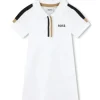 Shop All|Hugo Boss Baby - Polo Dress Girl, White/Beige - cutbabycare.com | baby boutique & care hub