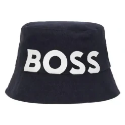 Shop All|Hugo Boss Baby - Reversible Cotton Bucket Hat, Navy - cutbabycare.com | baby boutique & care hub