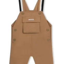Shop All|Hugo Boss Baby - Short Dungarees & Shoulder Strap, Beige - cutbabycare.com | baby boutique & care hub