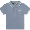 Shop All|Hugo Boss Baby - Short Sleeve Pique Polo, Blue - cutbabycare.com | baby boutique & care hub