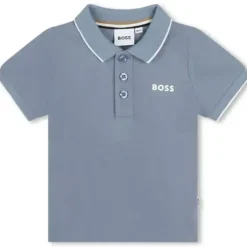 Shop All|Hugo Boss Baby - Short Sleeve Pique Polo, Blue - cutbabycare.com | baby boutique & care hub