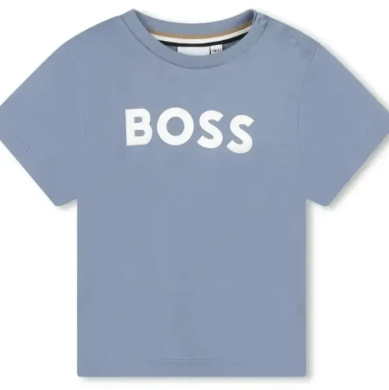 Shop All|Hugo Boss Baby - Short Sleeve Basic Logo Tee, Grey - cutbabycare.com | baby boutique & care hub