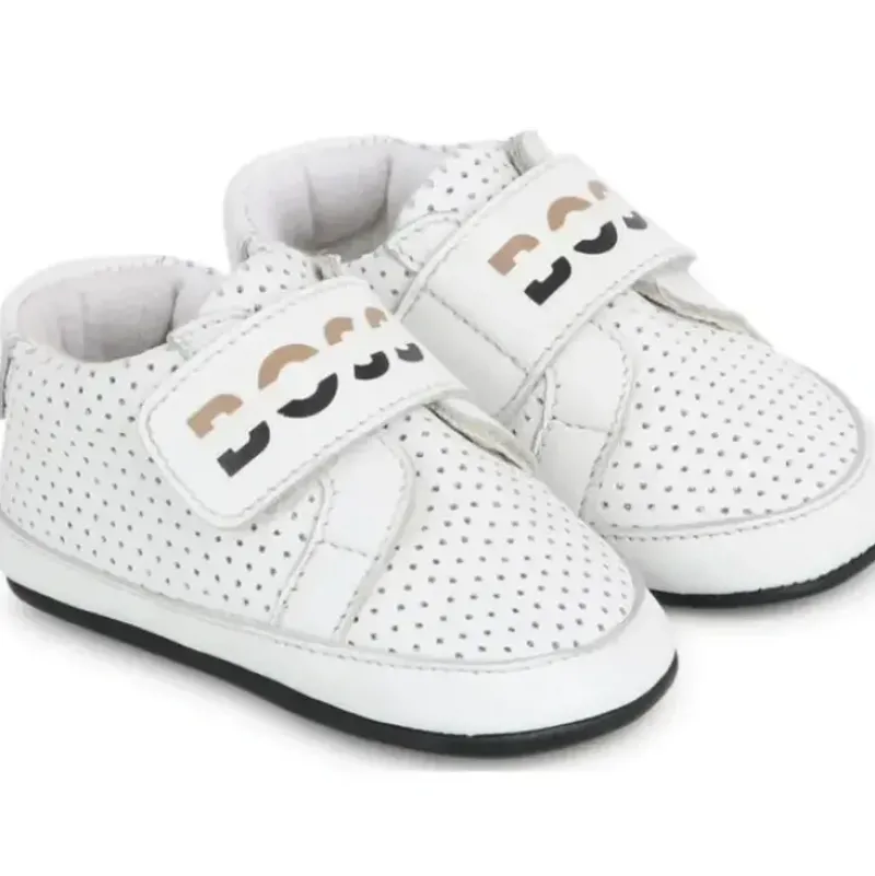 Shop All|Hugo Boss Baby - Slippers Boy Sneaker, White, Beige And Black - cutbabycare.com | baby boutique & care hub