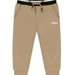 Shop All|Hugo Boss Baby - Younger Boys Beige Logo Joggers - cutbabycare.com | baby boutique & care hub